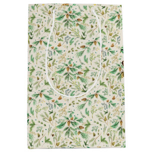 Winter Juniper Pine en la bolsa de regalo blanca