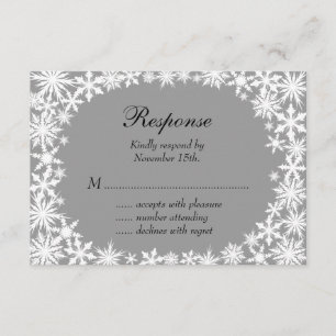Winter Lace en Black RSVP