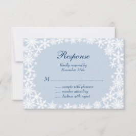 Winter Lace en Icy Blue RSVP