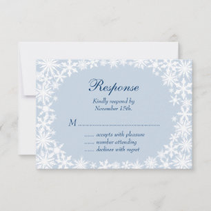 Winter Lace en Icy Blue RSVP
