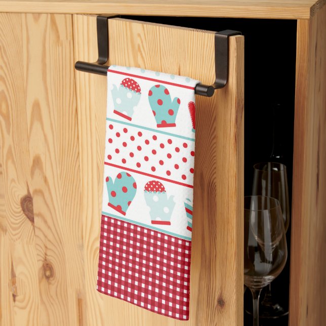 Winter Mittens Microfiber Kitchen Toalla (Pliegue de tercios)