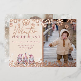 Winter ONEderland chica de invitaciones para el pr