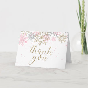 Winter ONEderland primer cumpleaños tarjeta de agr