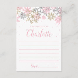 Winter Onederland Time Capsule tarjeta de nota