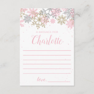 Winter Onederland Time Capsule tarjeta de nota
