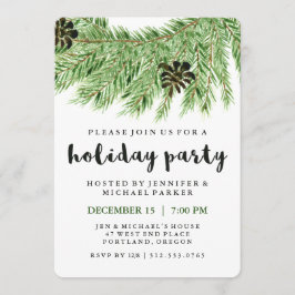 Winter Pines | Invitación de fiesta de vacaciones