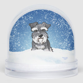 Winter Schnauzer Christmas Art