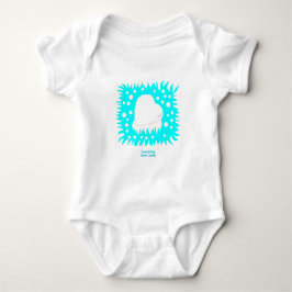Winter Snow Heart Baby Jersey Bodysuit