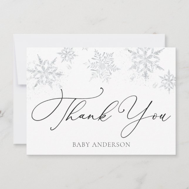 Winter Snowflake Gracias (Anverso)