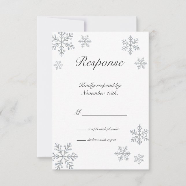 Winter Snowflake RSVP (Anverso)