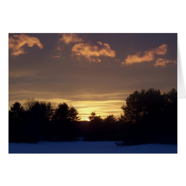 Winter Sunset (Anverso (Horizontal))