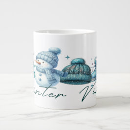 Winter Vibes Mug: Un diseño de tazas acogedor y fe