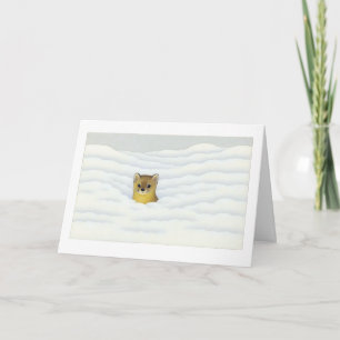Winter Weasel - Tarjeta de Navidades