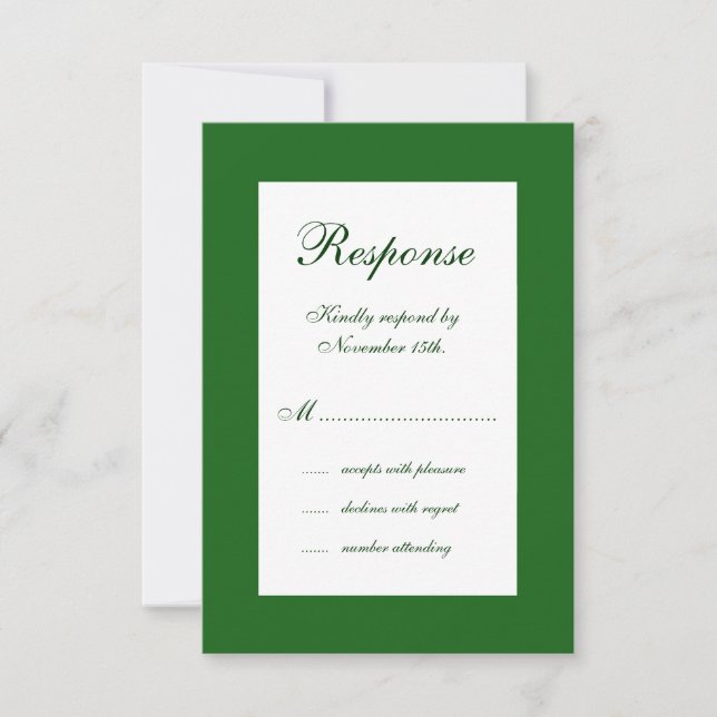 Winter Wedding RSVP (Anverso)