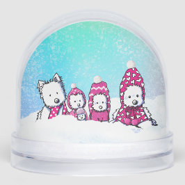 Winter Westies Snow Globe