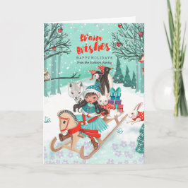 Winter Wonder Woodland Forest | Tarjetas de felici
