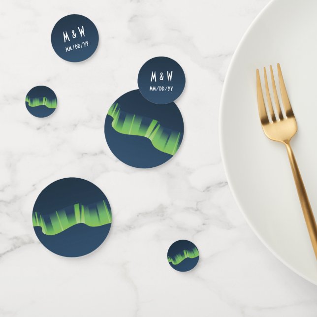 Winter Wonderland Auroras Table Confetti (Grupo)