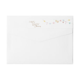 Winter Wonderland Baby Shower Return Address