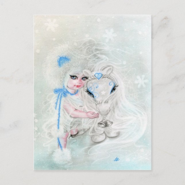 Winter Wonderland Chibi Chica Pony postal (Anverso)