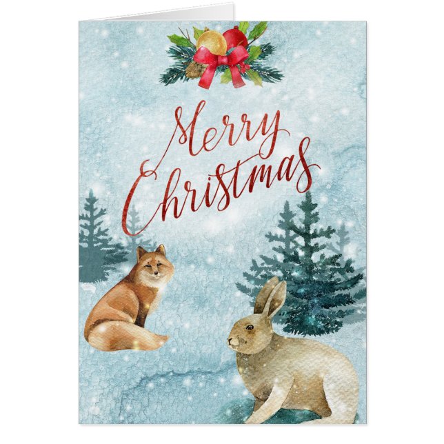 Winter Wonderland con Navidades de Fox y Rabbit (Frente)