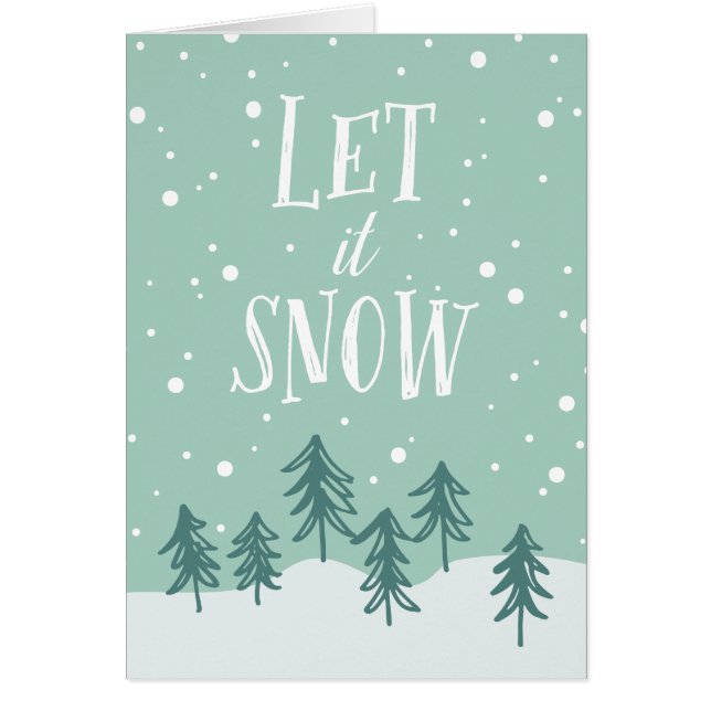 Winter Wonderland Deja Que La Nieve | Festividad p (Frente)