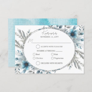Winter Wonderland Floral RSVP