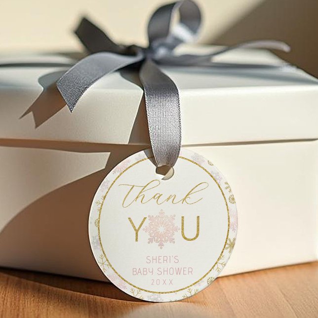 Winter Wonderland Gracias Etiqueta De Regalo (Winter Wonderland Thank You Tag)