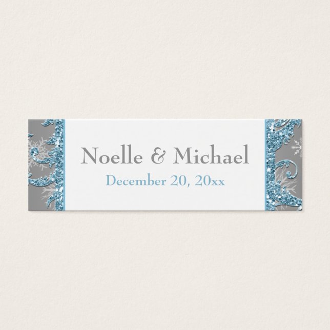 Winter Wonderland, Joined Hearts Favor Tag 2 (Frente)