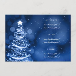 Winter Wonderland Navidades Elegant Wedding Menu