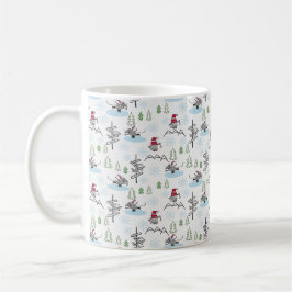 Winter Wonderland Navidades taza de café barro