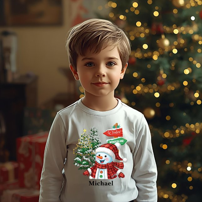 Winter Wonderland - Personalized Long Sleeve Shirt (Subido por el creador)