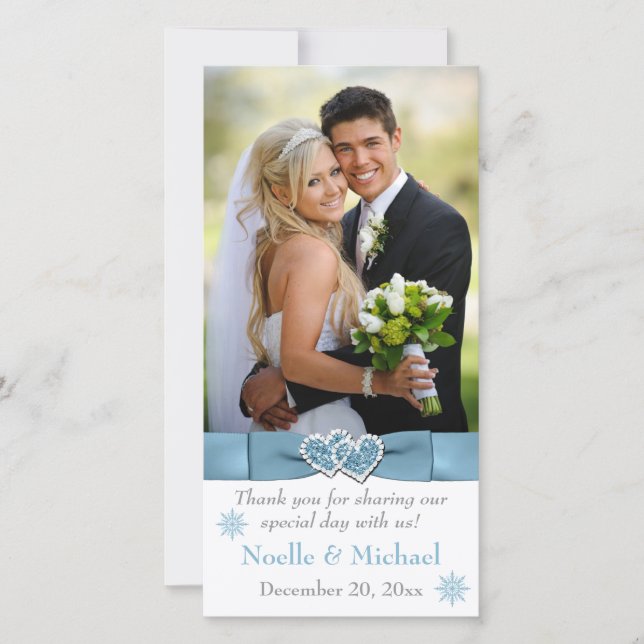 Winter Wonderland se unió a la tarjeta fotográfica (Anverso)