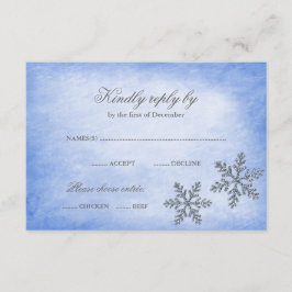 Winter Wonderland Sparkle Snowflakes Blue RSVP