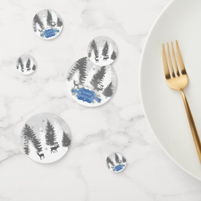 Winter Wonderland Table Confetti - Azul (Grupo)