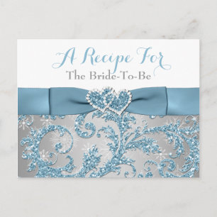 Winter Wonderland, Tarjeta de Receta de Corazones 