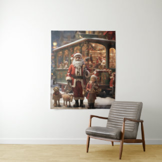 Winter Wonderland: Un tapiz festivo para tu pared