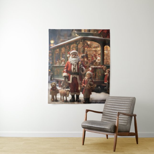Winter Wonderland: Un tapiz festivo para tu pared (In situ)