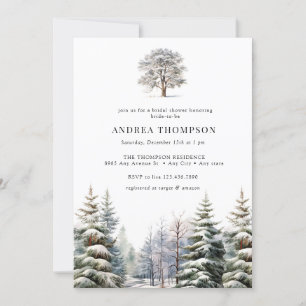 Winter Woodland   Invitaciones forestales