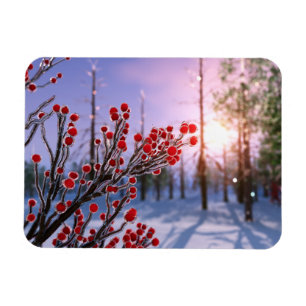 Winterberry en imán flexible de hielo