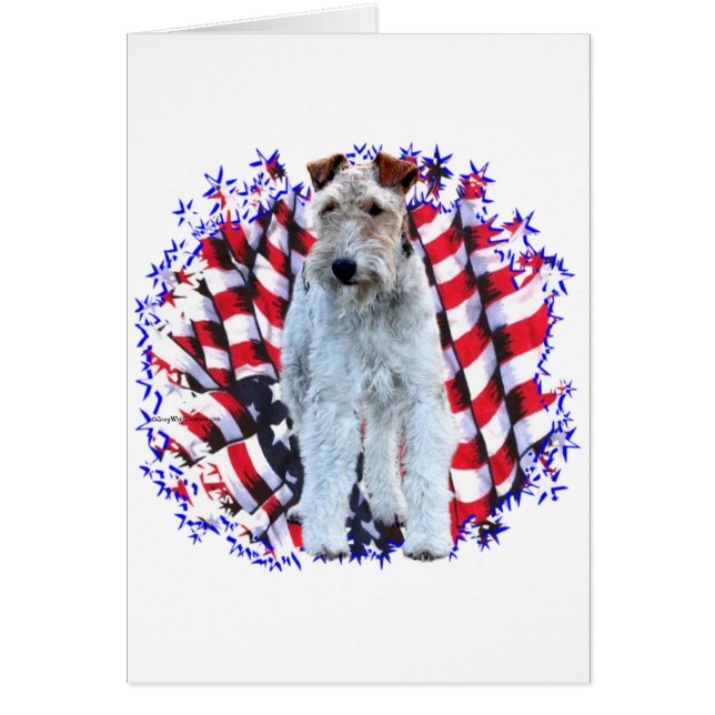 Wire Fox Terrier Patriot (Frente)