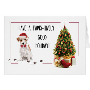 Wire Haired Jack Russell Terrier Funny Navidades