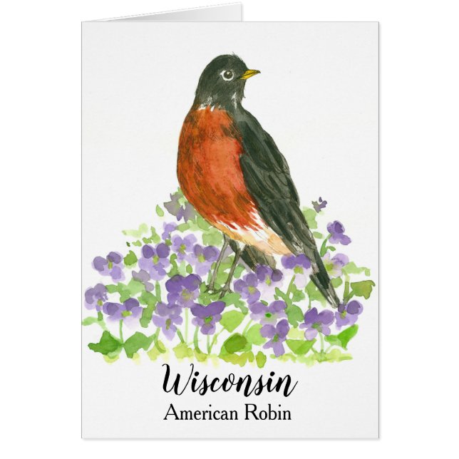 Wisconsin American Robin State Bird (Frente)