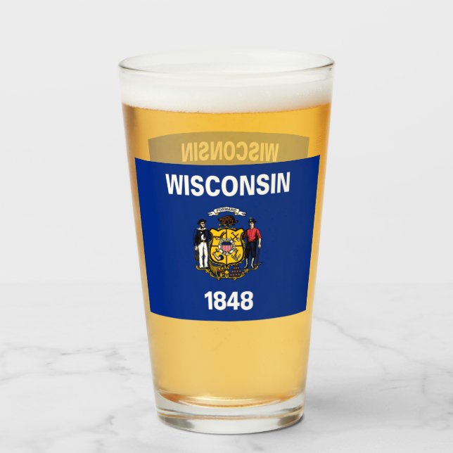 WISCONSIN BEER GLASS (Anverso (lleno))