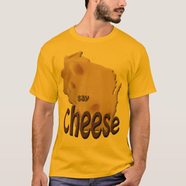 Wisconsin dice camiseta de oro para hombres de que (Anverso)
