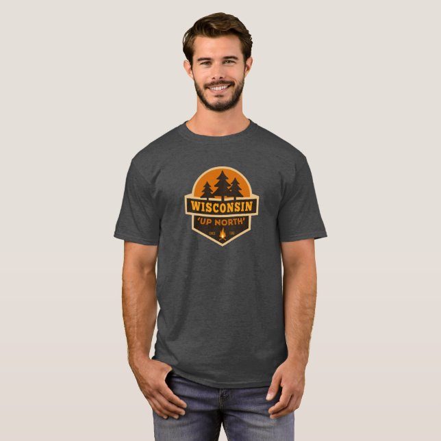 Wisconsin encima de la camiseta del norte (Anverso completo)