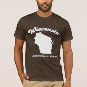 Wisconsin - olor venido nuestra camiseta del aire