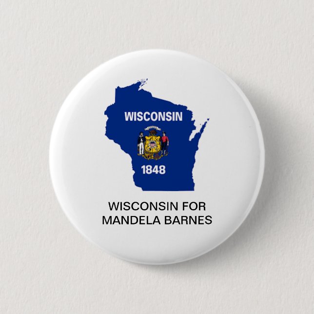 WISCONSIN para el botón SENATE DE MANDELA BARNES (Anverso)