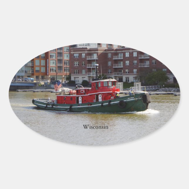 Wisconsin pegatina (Anverso)