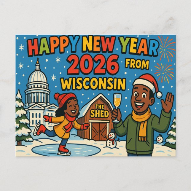 WISCONSIN postal (Anverso)