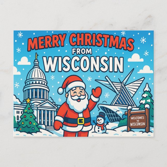 WISCONSIN postal (Anverso)